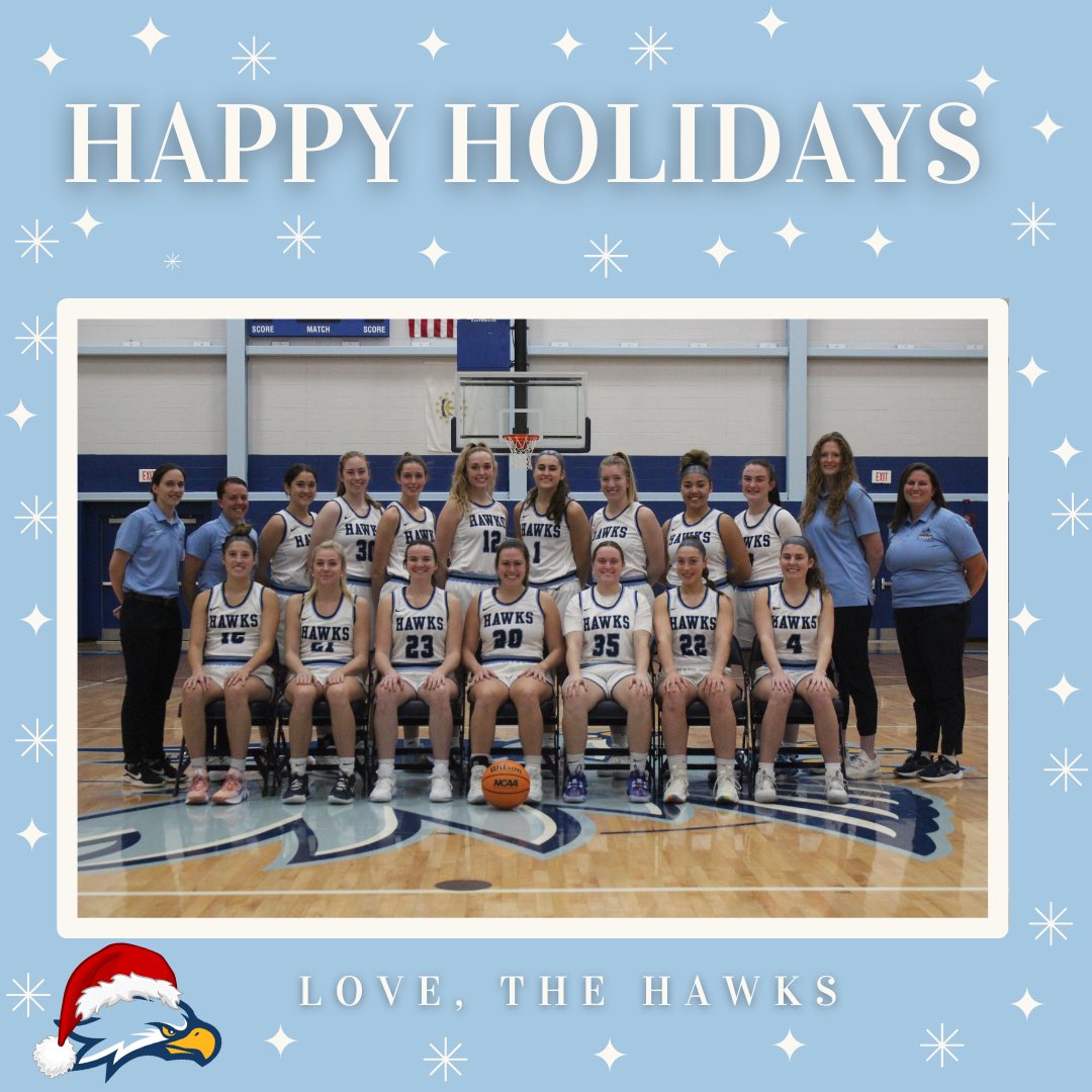 RWUHoops's tweet photo. Happy Holidays! Love, your favorite Hawks! #happyholidays #gohawks 🦅❄️🎅🏻🧤🎄 https://t.co/Jt1IeE5Aq6