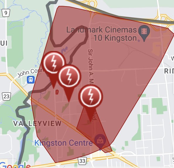 MIHomeYGK's tweet photo. ⚡️ New power outage in central Kingston affecting almost 3,000 residents. ETR is 4pm for most of those affected. https://t.co/VM2O1OxFJU