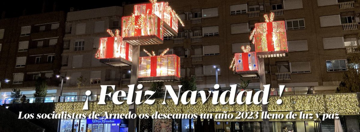 🎁Los socialistas de Arnedo os deseamos de todo corazón una Feliz Navidad y un 2023 lleno de buenas noticias para Arnedo.