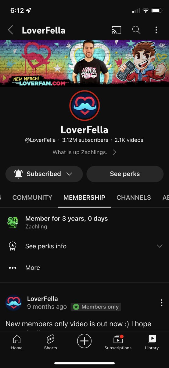 Shout out to MY FIRST EVER 3 year channel member. Super insane to see this actually happen, it is our first to reach this milestone. Got some awesome gifts headed your way!