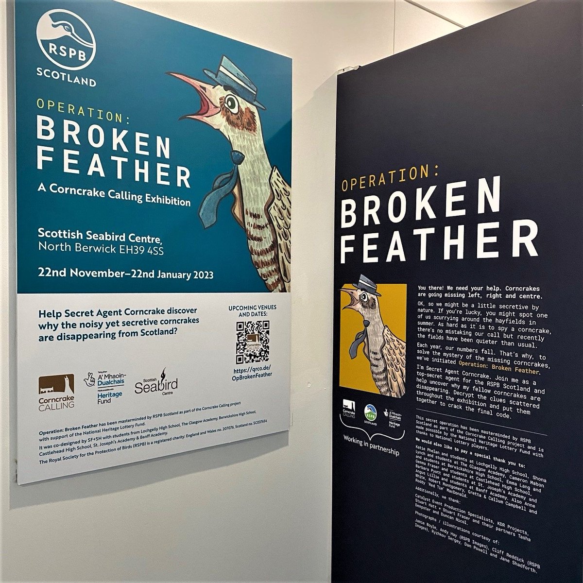 crexcrexnet's tweet photo. #Family fun for the #holidays at @SeabirdCentre
Solve #OperationBrokenFeather & enjoy the #CaseoftheCorncrake
@RSPBScotland's #CorncrakeCalling exhibition brings the #corncrake to venues across #Scotland: https://t.co/imwBGpP5MI
...
@HeritageFundUK @goeastlothian @NorthBerwickCC https://t.co/aBVnbTa2EG