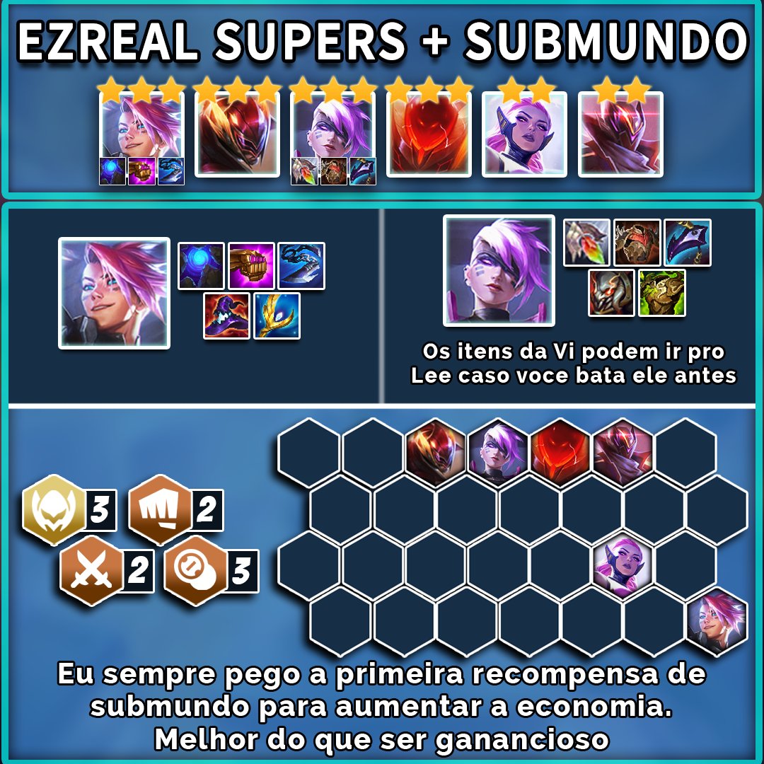 techzztft's tweet image. Ezreal + Supers com submundo 

Rt's/Likes = 💟