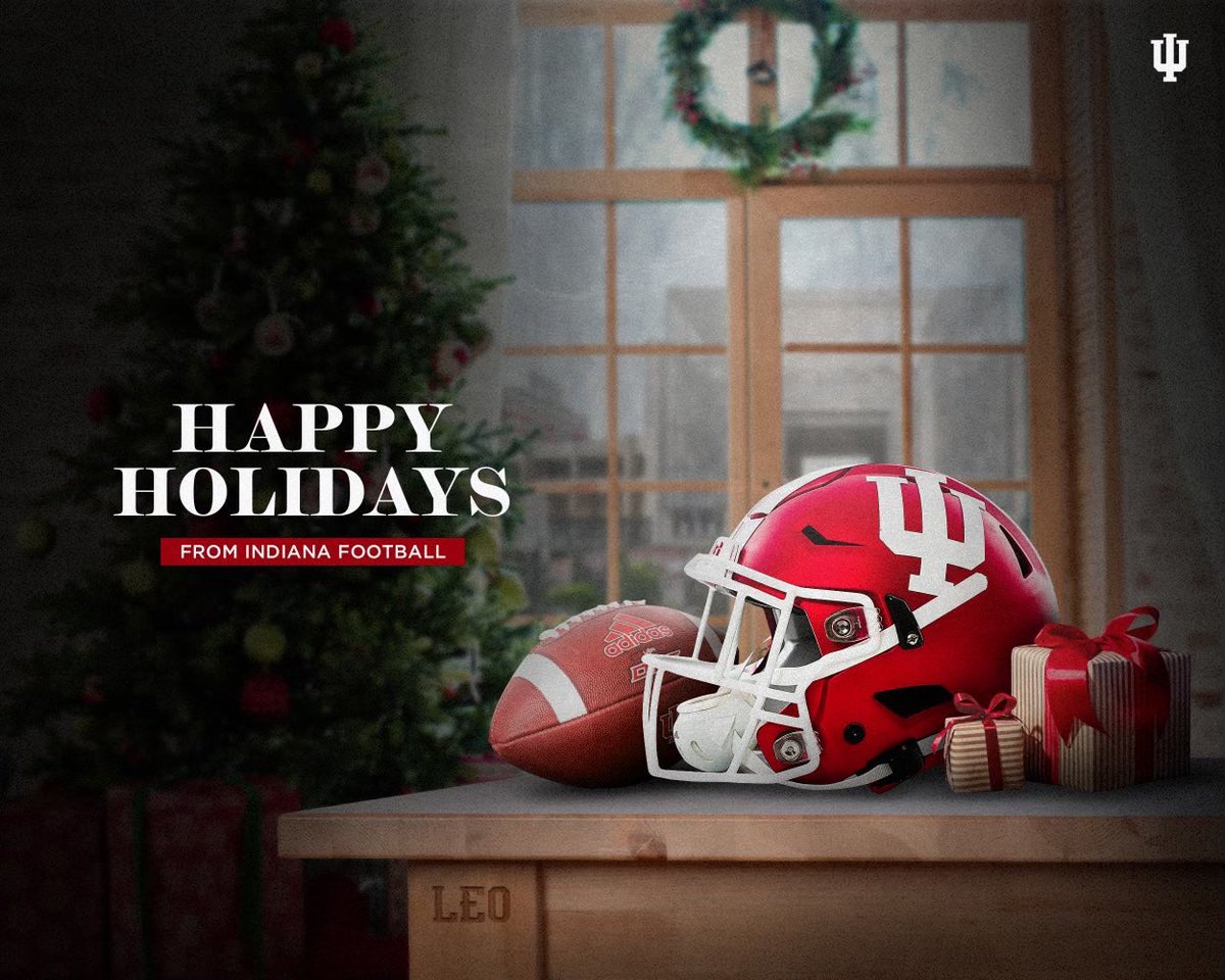 Happy Holidays from your  <a href="/IndianaFootball/">Indiana Football</a> family!! ⚪️🔴