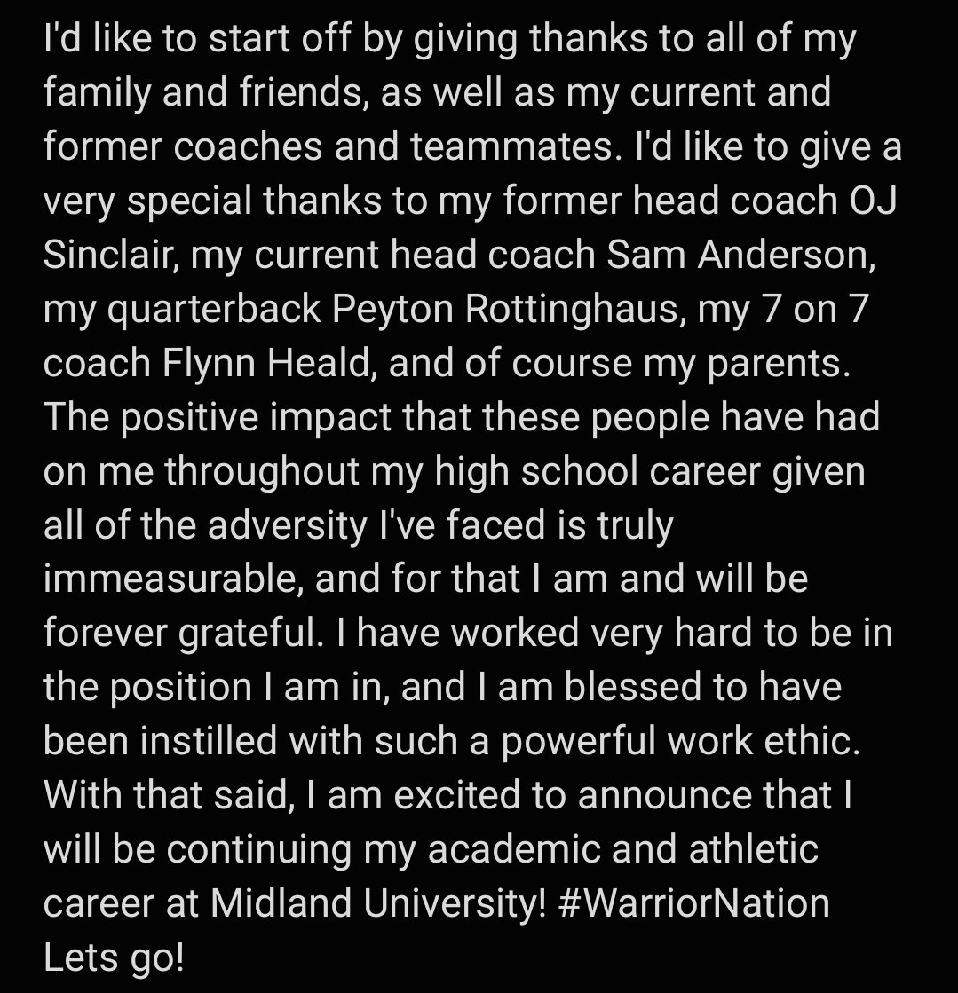 ArnttKaden's tweet photo. Committed.
@JHawkFB @CoachHeald84 @OJSinclair @Coach_Honnold @CoachJamrog 
#Committed #WarriorNation https://t.co/m8j7OfJjlW