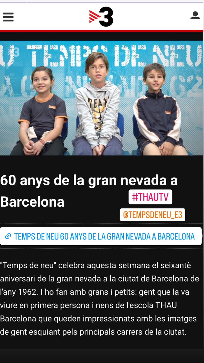 thaubarcelona's tweet photo. 👉🏼 https://t.co/UK9WWLT1OA #ThauTV @tempsdeneu https://t.co/OyATzuGW8T