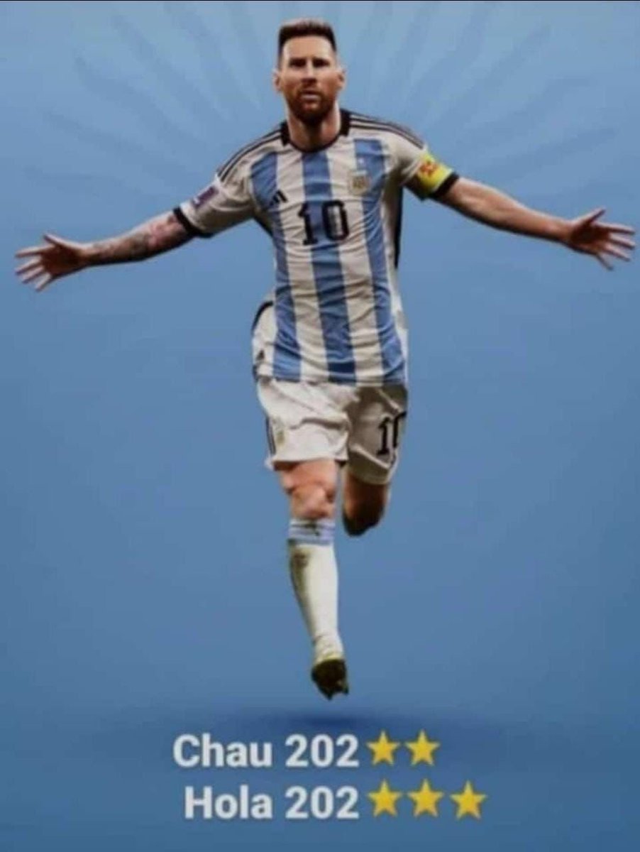 Goodbye 2022
Hello 2023
#Messi𓃵  #ArgentinaCampeonDelMundo #ArgentinaVsFrance