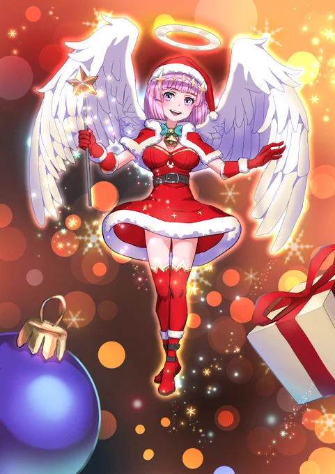 Merry Christmas and all the best in the New Year. #illustration #Xmas #angel 