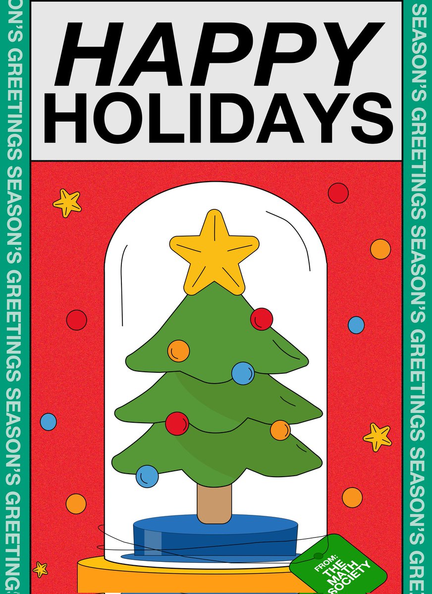 acsci_mathsoc's tweet photo. 'Tis the season to sparkle! 🌟

Math Society joyfully wishes you happy holidays! 🎉 May this holiday season bring glimmer and shine ✨ to everyone. Toast to making it this far despite the onslaughts of this year's trials! 🥂 https://t.co/vWHkqIOLFA