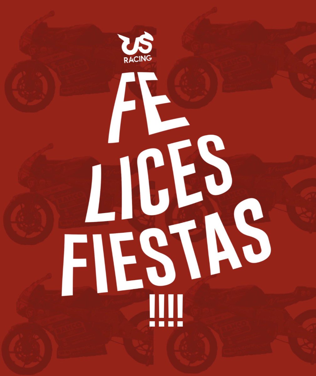 eusracing's tweet photo. 🎄🎅🏽¡Felices fiestas! #MerryChristmas
Desde el equipo USRacing os deseamos una feliz navidad y un próspero año nuevo lleno de ilusión, salud y alegría, como también de Motostudent 🥳🔜🤭.
Gracias por formar parte, un año más, de USRacing.
#PowerUSR⚡️ #Nochebuena https://t.co/IYvPsz2wxU