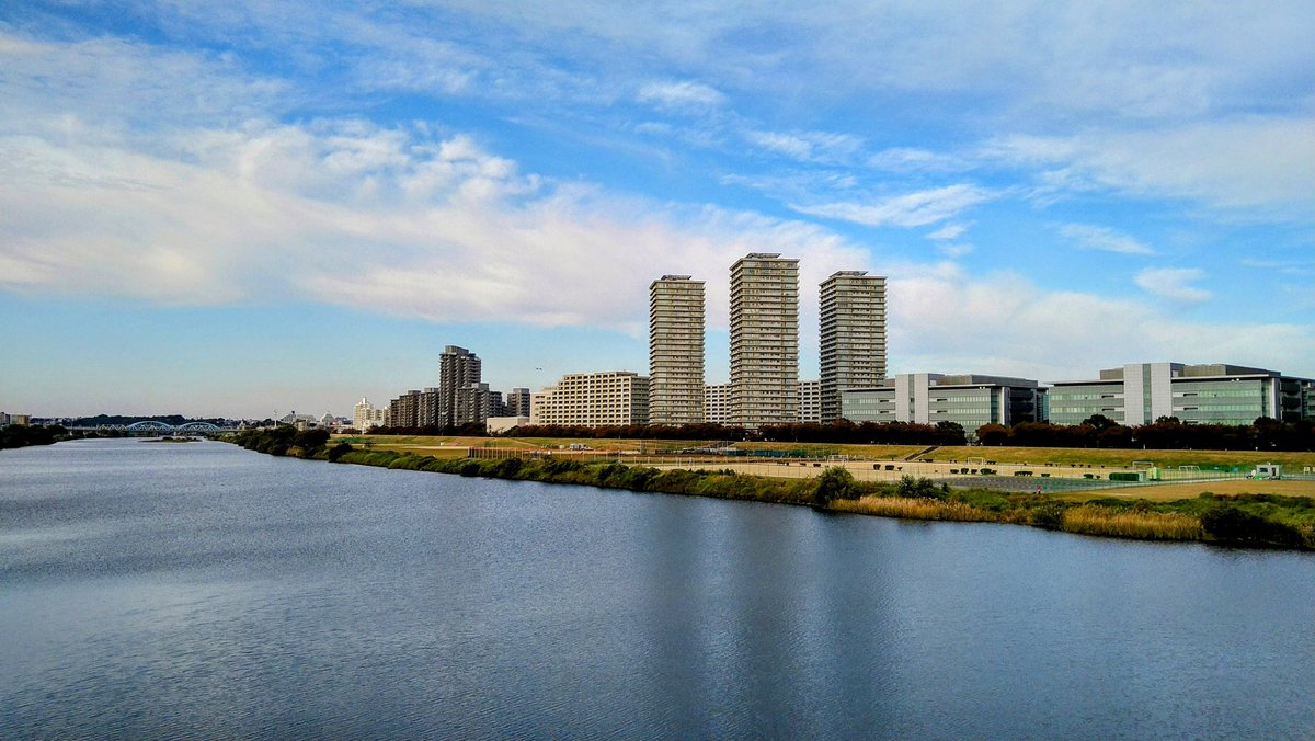 ガス橋からの多摩川