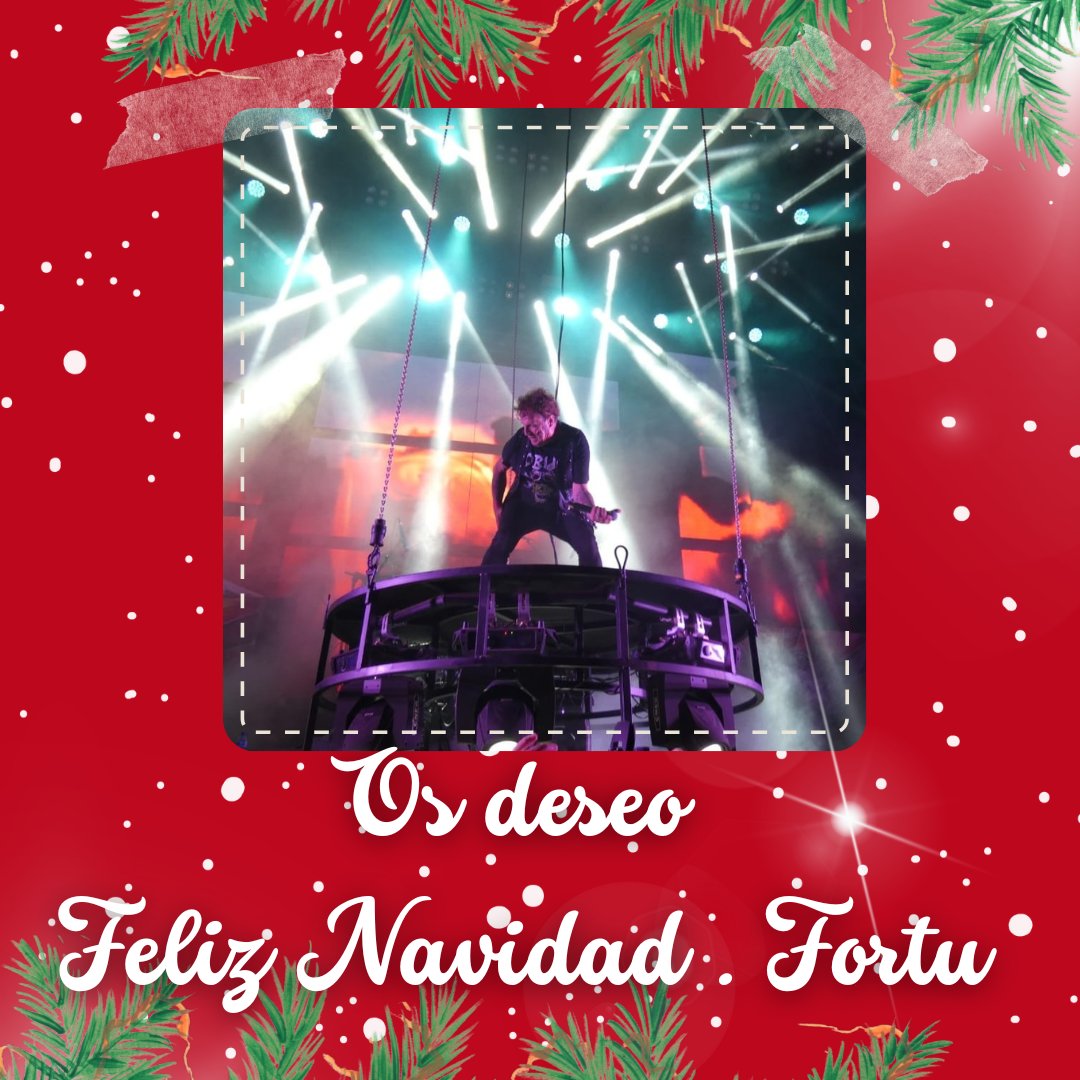 Os deseo Felices Fiestas y mucu9 Rock and Roll 🤘🏻🤘🏻. Os quiero