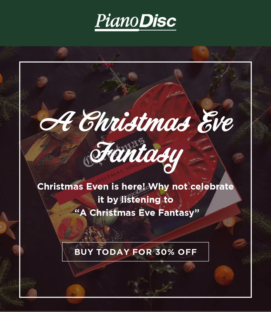 Christmas Even is here! Why not celebrate it by listening to  “A Christmas Eve Fantasy”, 30% off on our store: buff.ly/3GfhVyg