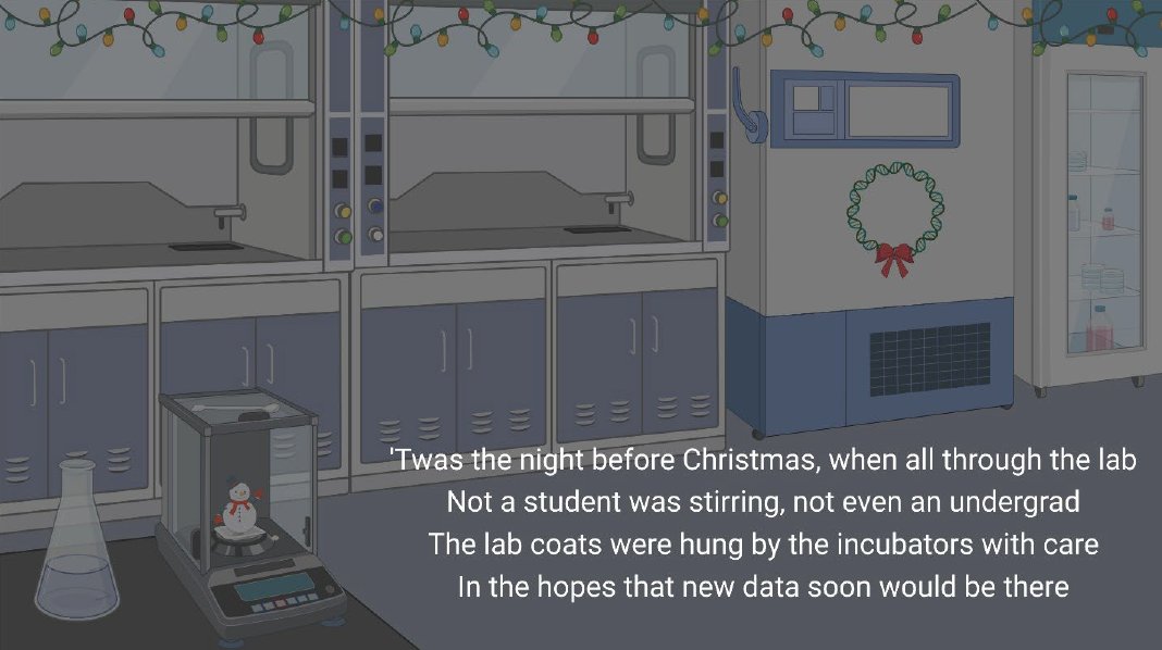 Katie Galloway (@gallowaylabmit) on Twitter photo Enjoy this fun tribute to reprogramming!
'Twas the night before Christmas by <a href="/emmapeterman_/">Emma Peterman</a>
Working with creative students is such a delight! 😍 Enjoy this fun tribute to reprogramming!
'Twas the night before Christmas by <a href="/emmapeterman_/">Emma Peterman</a>
Working with creative students is such a delight! 😍