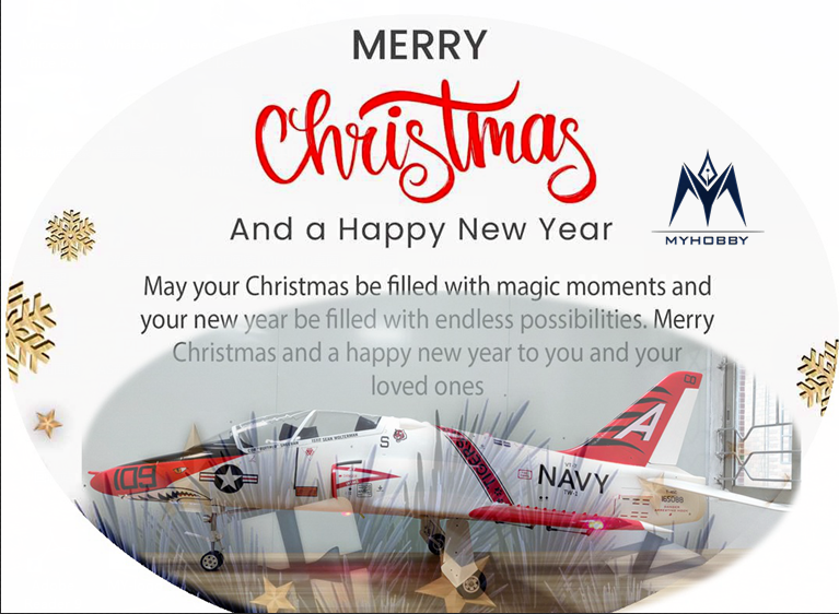 myhobbyjet's tweet photo. Christmas is already on  and NY is approaching !Wish you guys great time with loved ones during Christmas and Let's expect all wishes shinning during  2023 new Year.! Greeting from #Myhobbyjet https://t.co/3TMxPSDcGD