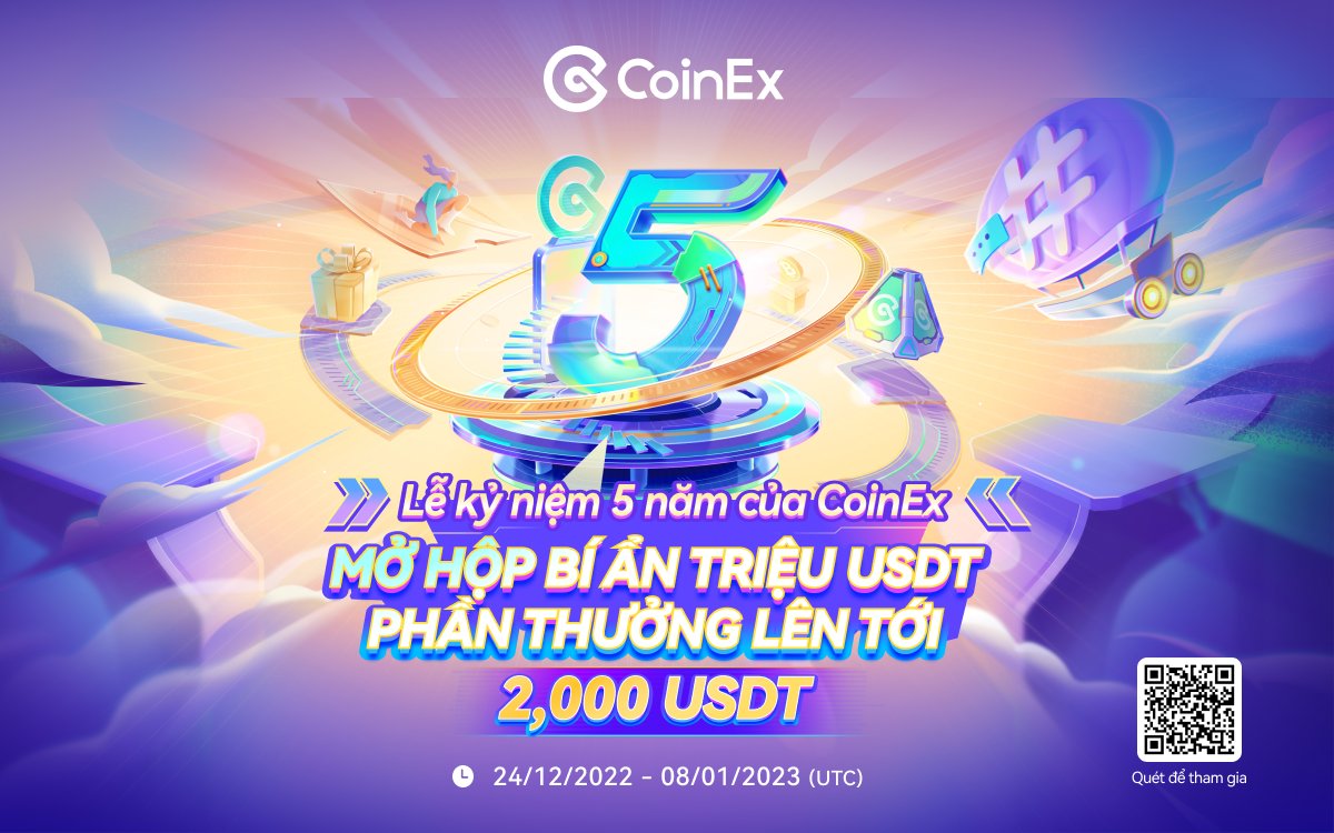 CoinExVietnam's tweet photo. Hộp bí ẩn trị giá hàng triệu USDT đang chờ bạn mở 🎁 Bạn có cơ hội nhận được phần thưởng lên tới 2000 USDT 🤩
Nhận ngay: https://t.co/g9vQNbyZP6
#CoinEx #CoinExMoment #CoinExNFT #CoinExTurns5 #cheerwithCoinEx https://t.co/Koyt9sUGRj