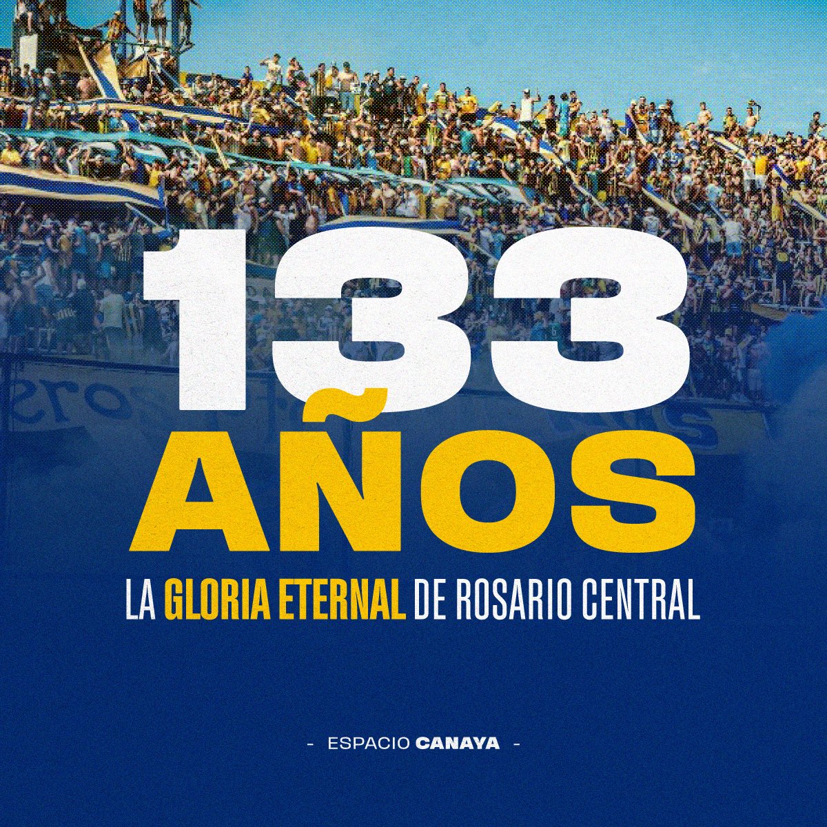 EspacioCanaya's tweet photo. 133 años de puro amor, porque Central es más que un equipo de fútbol. Es parte de nuestra familia, el Gigante es nuestra casa. Central roza cada una de nuestras almas, y es por eso que lo celebramos todos los 24 de diciembre de cada año. ¡Feliz cumpleaños @rosariocentral! https://t.co/fNzlLkdrj0