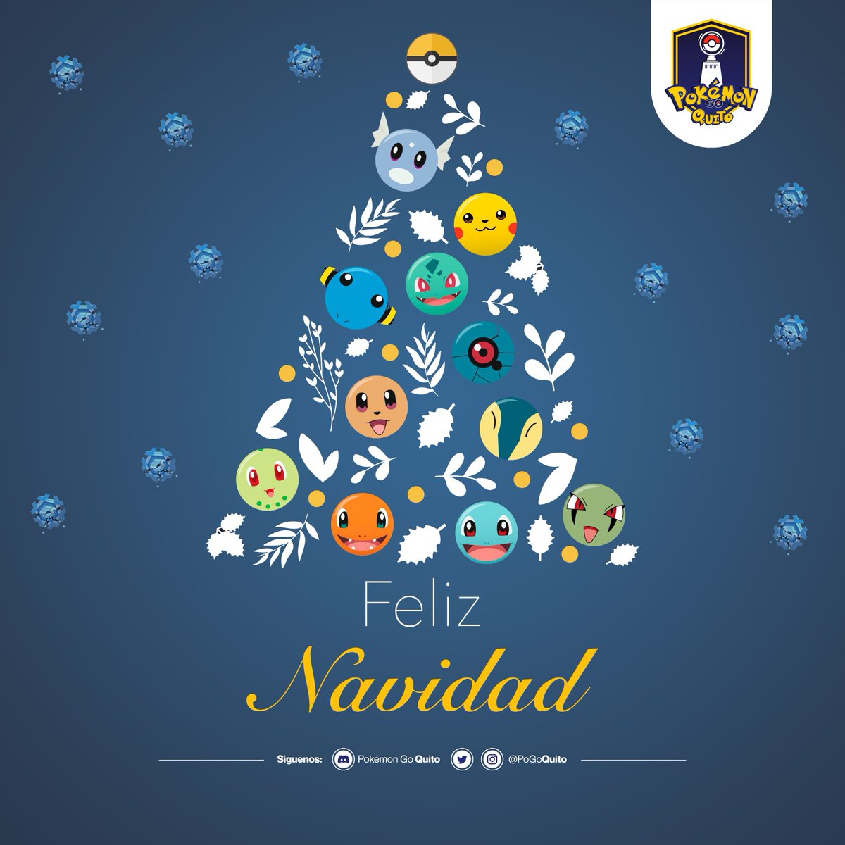 PoGoQuito's tweet photo. De parte de #PokemonGoQuito que tengan unas felices fiestas junto a sus seres queridos y sus compañeros Pokémon #pokemongo #navidad https://t.co/fXrQqLAvN3