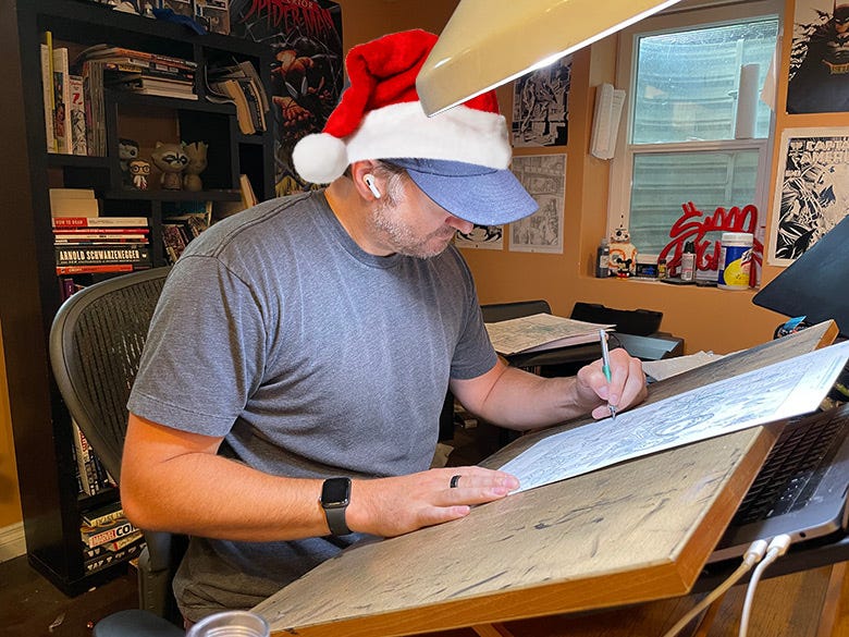 Happy Holidays from the whole crew at stegworldshop.com. While @RyanStegman's hard at work on the latest issue of VANISH, we're keeping the elves busy shipping out your #COMICS. Travel safe, everyone!

#comicbooks #giftideas #vanishcomic #ncbd #imagecomics