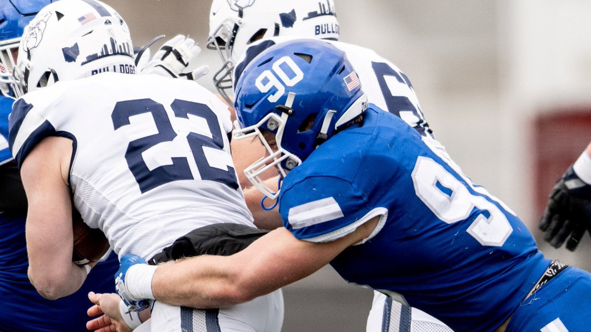 FCS Football Central (@the__bluebloods) on Twitter photo Top-5 FCS EDGE Defensive Grades in 2022 according to <a href="/PFF_College/">PFF College</a>:
1โฃ Finn Claypool; Drake (92.1)
2โฃ Zeke Vandenburgh; Illinois State (90.4)
3โฃ Malik Hamm; Lafayette (90.1)
4โฃ Aaron Acosta; Marist (89.8)
5โฃ Todd Hill; Duquesne (89.4)
๐ธ: <a href="/DrakeBulldogsFB/">Drake Football</a> Top-5 FCS EDGE Defensive Grades in 2022 according to <a href="/PFF_College/">PFF College</a>:
1โฃ Finn Claypool; Drake (92.1)
2โฃ Zeke Vandenburgh; Illinois State (90.4)
3โฃ Malik Hamm; Lafayette (90.1)
4โฃ Aaron Acosta; Marist (89.8)
5โฃ Todd Hill; Duquesne (89.4)
๐ธ: <a href="/DrakeBulldogsFB/">Drake Football</a>