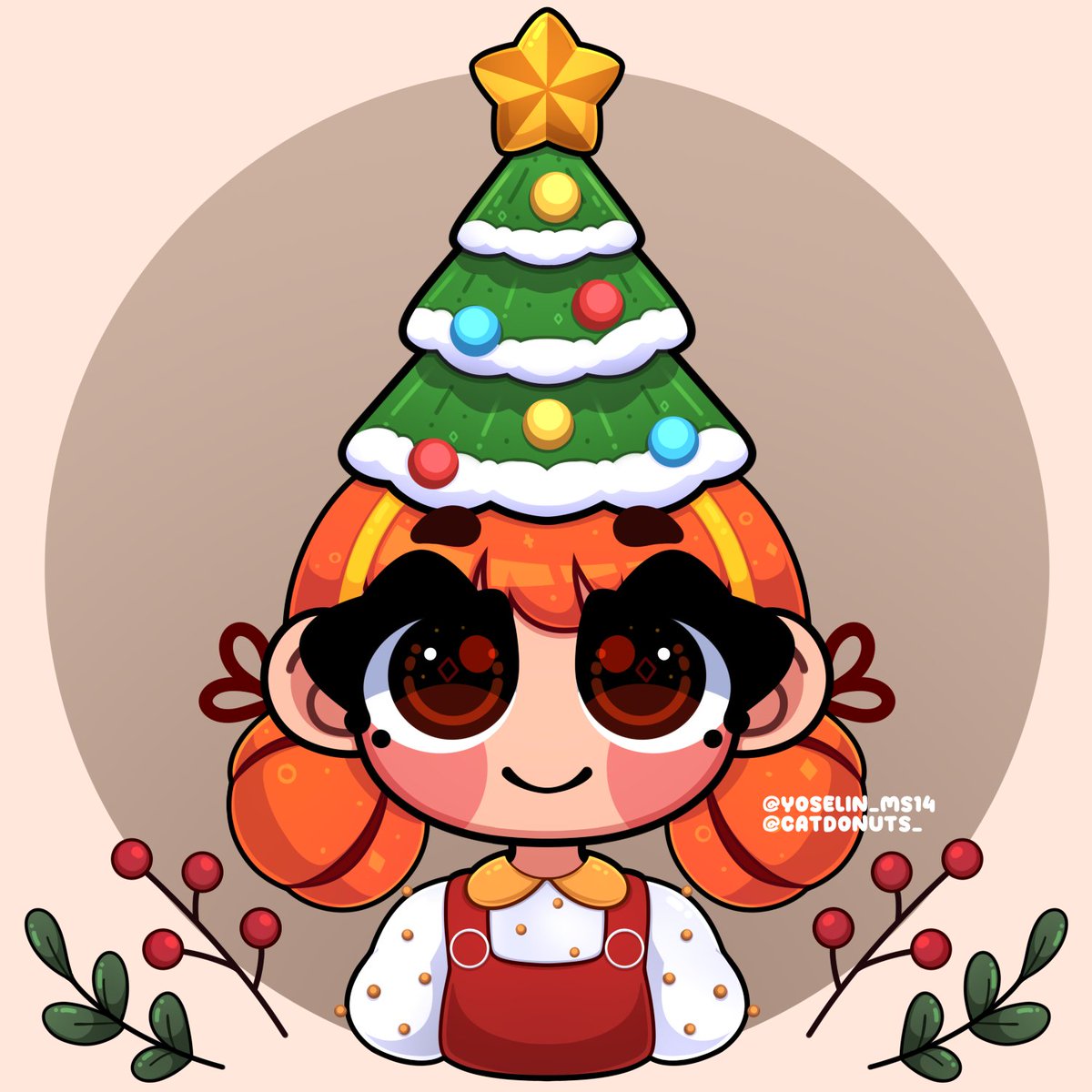 CatDonuts_'s tweet photo. 🌸I know the challenge is over but I wanted to do it in my style, I'm not a fan of making Christmas trees but I think this one is acceptable. You draw beautifully and I didn't want to be left out of this #DTIYS!( •̀ ω •́ )✧
✦@/ahorine.illustratrice
✦Hashtag: #ahorinedtiys7k https://t.co/79NYdeMK59