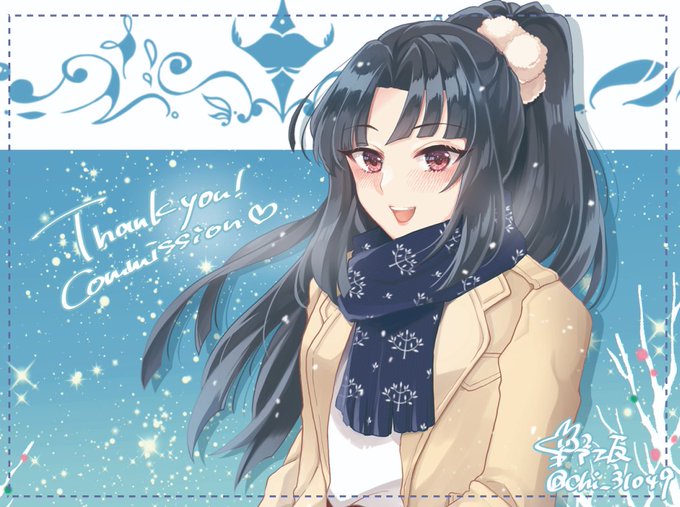 「水野翠ちゃんとクリスマス待ち合わせデートしてぇよなぁ?!?」という気持ちをパンパンに込めて描きました。スケブありがとうございました!! #Skeb 