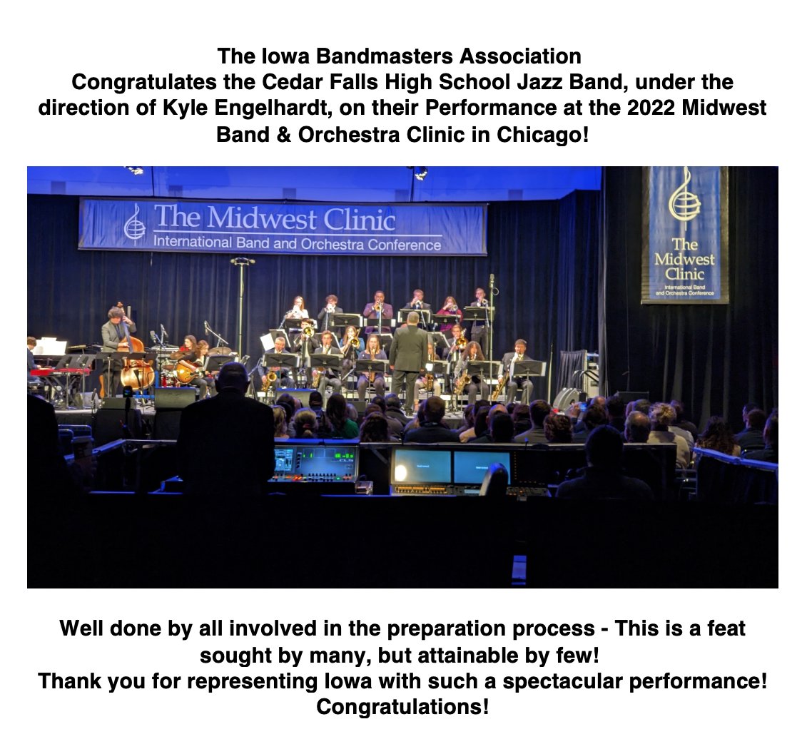 Iowa Bandmasters (@iowabandmasters) on Twitter photo 