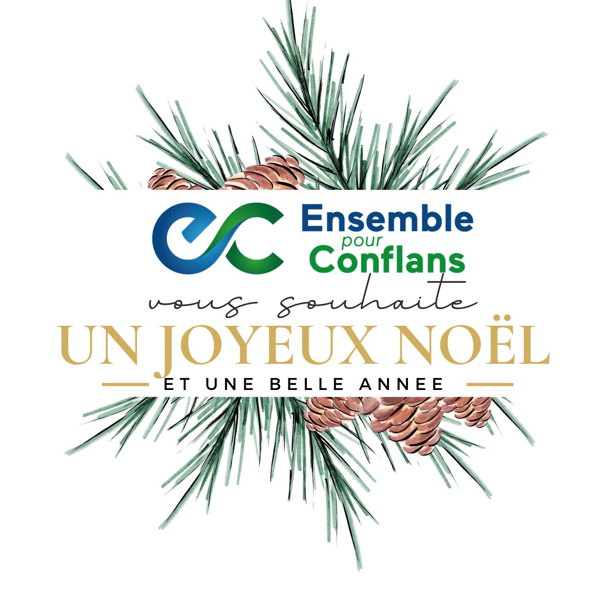 Avec le groupe <a href="/EnsemblConflans/">Ensemble pour Conflans</a> , je vous souhaite un joyeux réveillon de Noël et de belles fêtes de fin d’année.
En pensée avec celles et ceux qui ne peuvent pas être aujourd’hui avec leurs proches.
