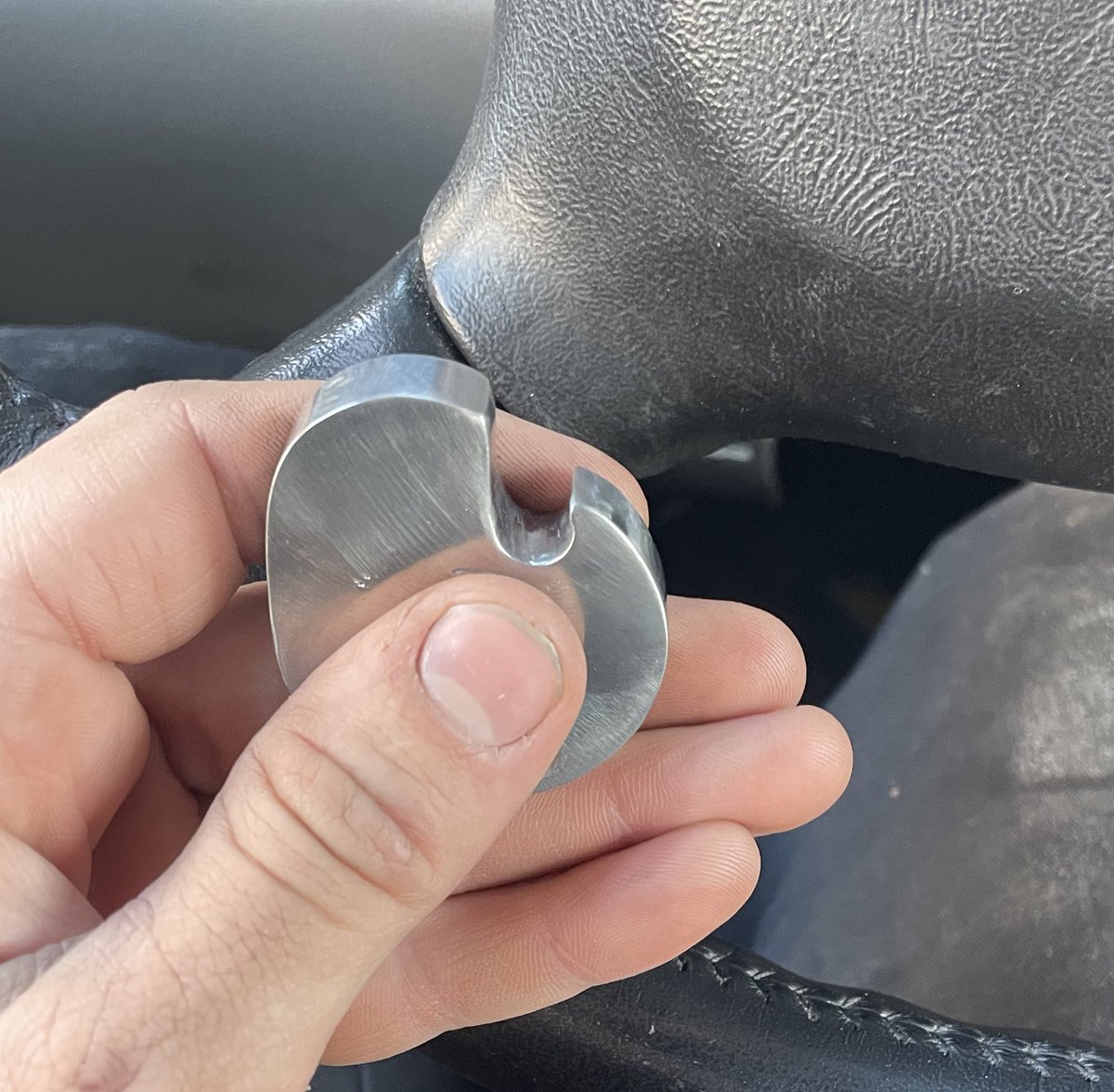 NDolezal's tweet photo. Making bottle opener out of a cam lobes, here’s my first attempt. https://t.co/0yEUV8n7lH