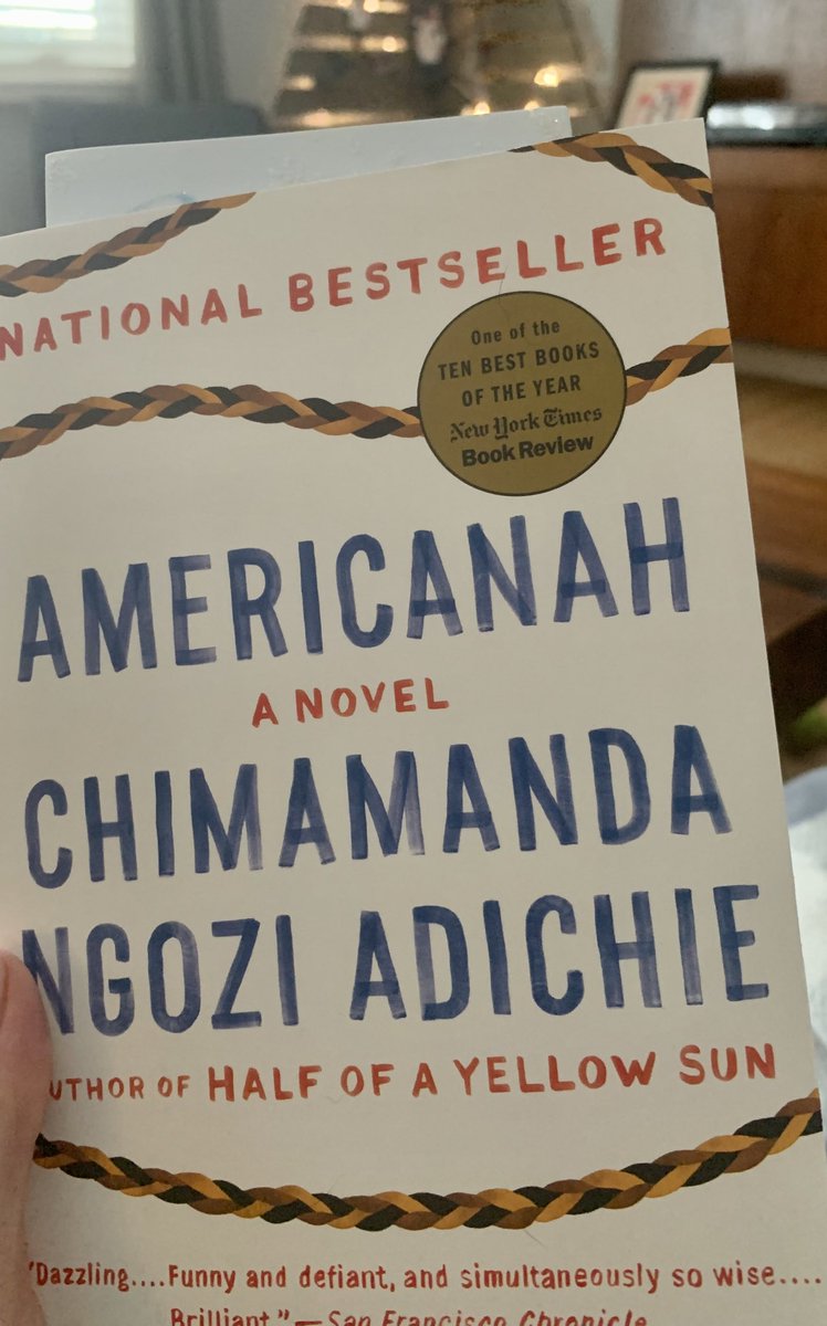 Beginning winter break by reading a novel that a student gave me. <a href="/ChimamandaReal/">Chimamanda Ngozi Adichie</a> #RundleReads #BeWell