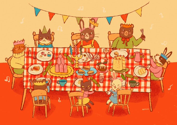 「open mouth tablecloth」 illustration images(Latest)