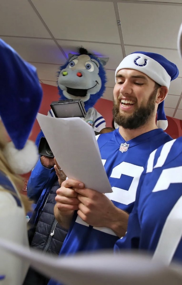 On the first day of Christmas my true love gave to me #AndrewLuck #ForTheShoe