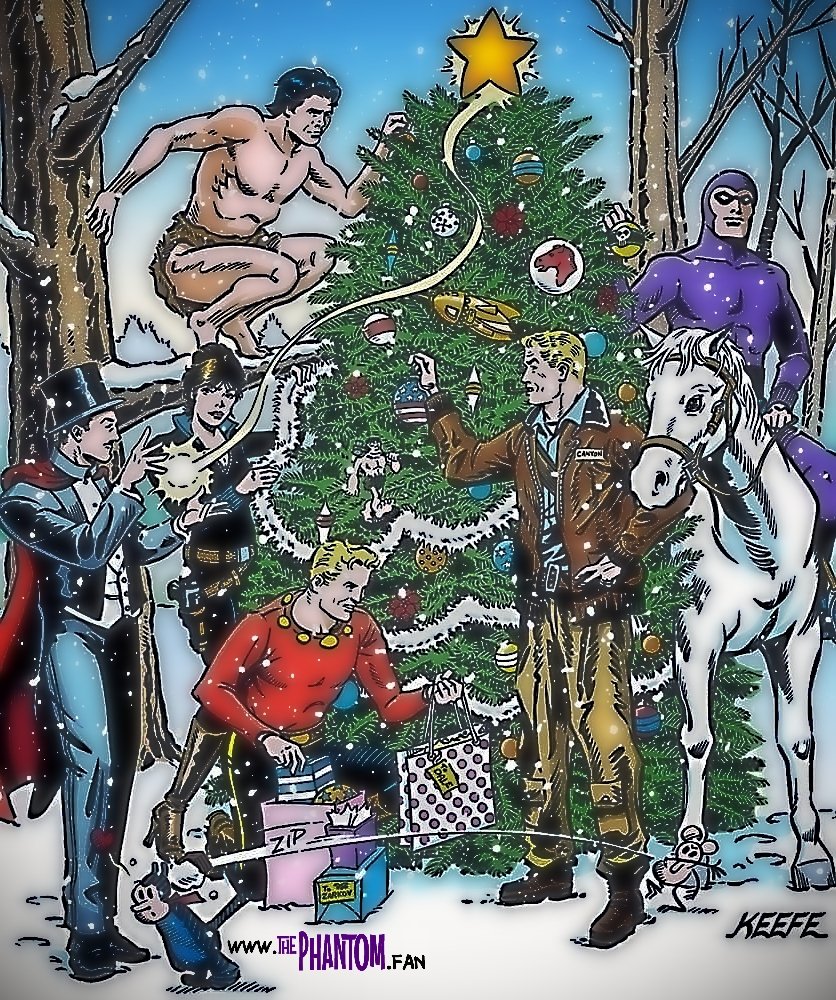 thephantom_fan's tweet photo. 💫💫 Merry Christmas 💫💫
🎨 Jim Keefe. #thephantom #tarzan #mandrake
#modestyblaise #flashgordon
#stevecanyon #krazykat #comicbook #merrychristmas #christmas #tree https://t.co/VkGyYFkVS4