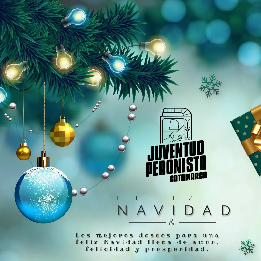 Nuestros mejores deseos para una feliz navidad llena de amor, felicidad y prosperidad. 

¡Feliz Navidad para todxs! ❤️🎄

#JPCatamarca