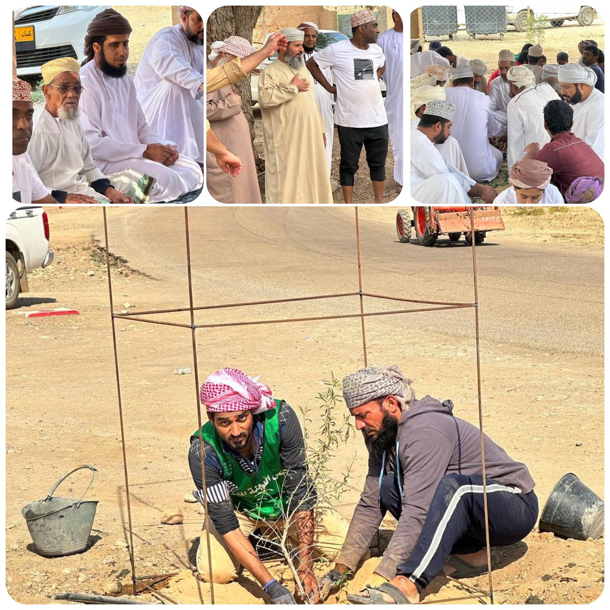 بالتعاون مع بلدية #القابل <a href="/northshrmrmwr/">‏بلدية شمال الشرقية - سلطنة عُمان</a> نظم فريق تعاون #النبأ الرياضي الثقافي معسكرا شبابيا شارك فيه أبناء البلدة بمختلف الشرائح العمرية اشتمل البرنامج على تنظيف البلدة من الاشجار الضارة وتقليم (العامد) وغرس عدد من الأشجار ذات البعد الجمالي والحضاري لمداخل البلدة…(1/6)