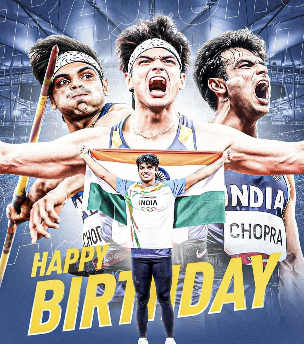 Harshfarmer001's tweet photo. Wish you a very very happy birthday @Neeraj_chopra1 sir. You are the gem of India. I wish you a better future and always make your country and your family proud like this. #NeerajChopra #india https://t.co/7Q3hPPBg7u