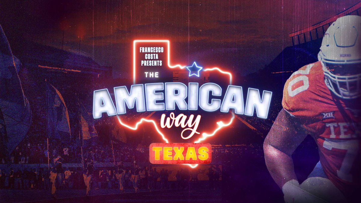 francescocosta's tweet photo. Ne parleremo meglio, ma intanto: è uscito. The American Way: Texas. Solo su @DAZN_IT. https://t.co/t8TC72vfw6
