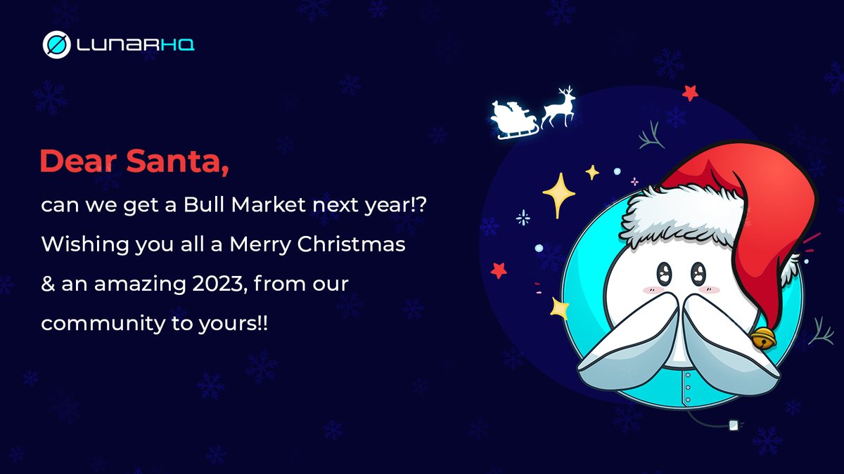 From all of us at GraviDAO, we want to wish everyone a Merry Christmas and Happy Holidays! We are grateful for your support and look forward to another year of growth and collaboration in the New Year!

<a href="/LunarHQ_/">Lunar HQ</a> @Gravians <a href="/GraviCats/">GraviCats</a>

#MerryChristmas #HappyHolidays #Web3