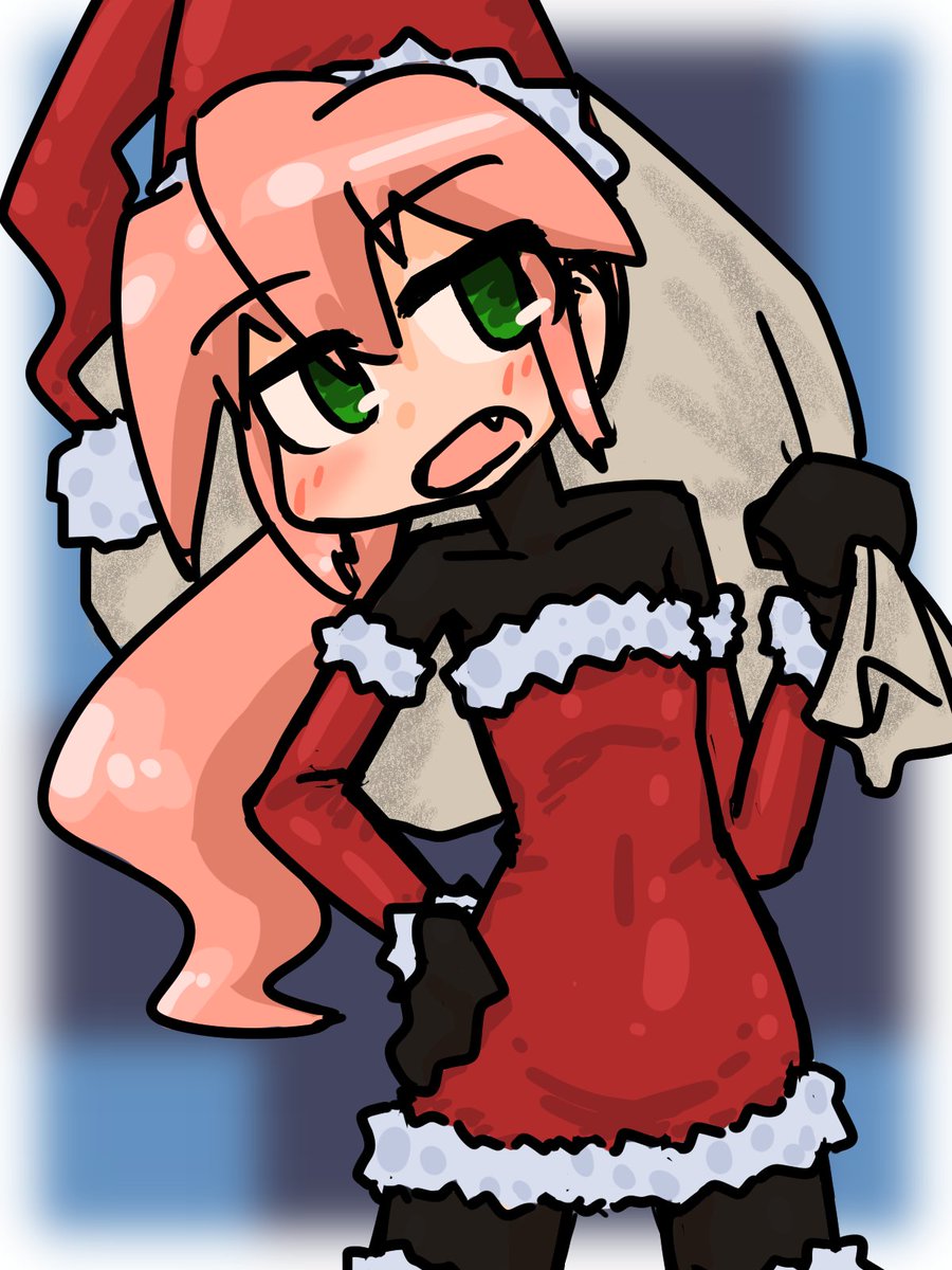 「あんまりだと思ったので過去のクリスマス絵を貼ってから寝る 」|とどろきのイラスト