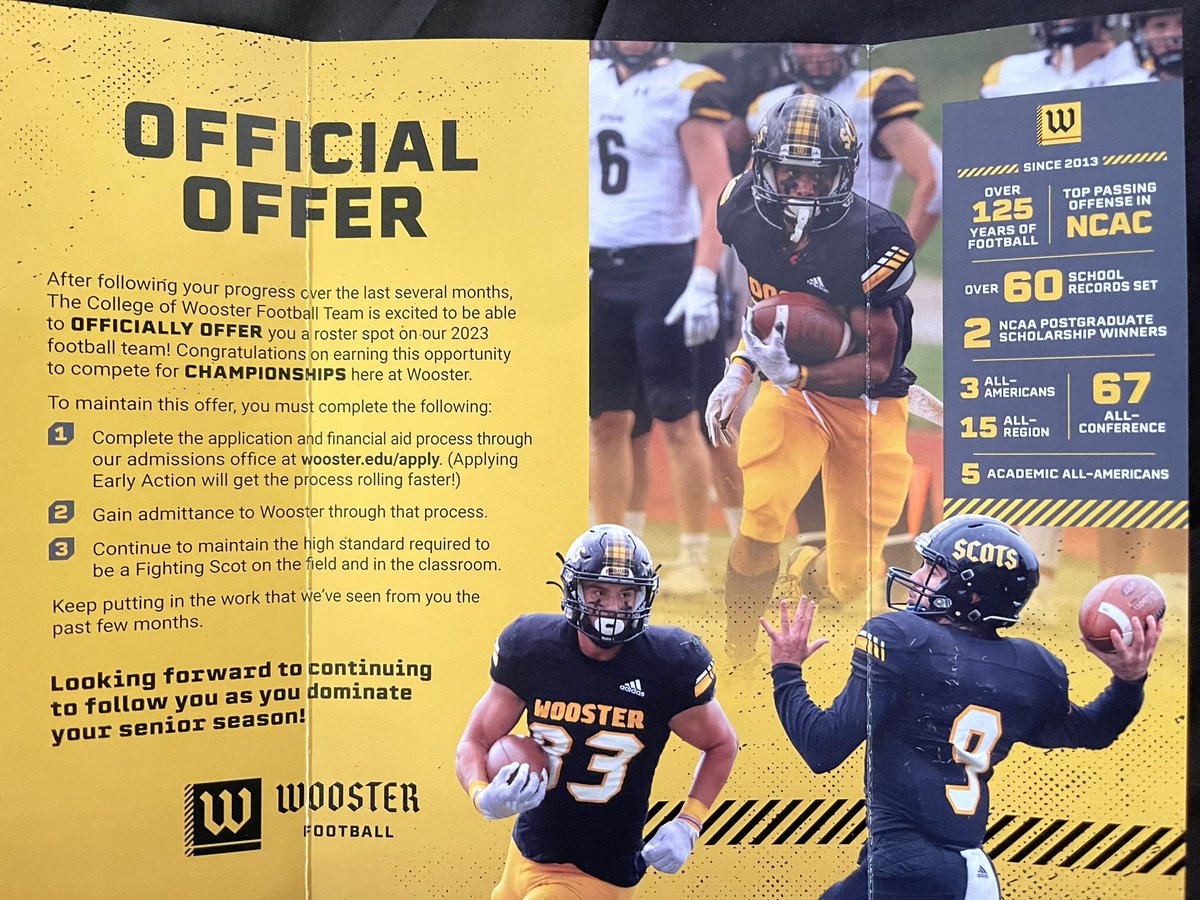 dee1taylor's tweet photo. #AGTG Blessed to say that I’ve received my second offer from The College of Wooster @Young_World1310 @_coachkeet @samspiegs https://t.co/B5gU521ZNn