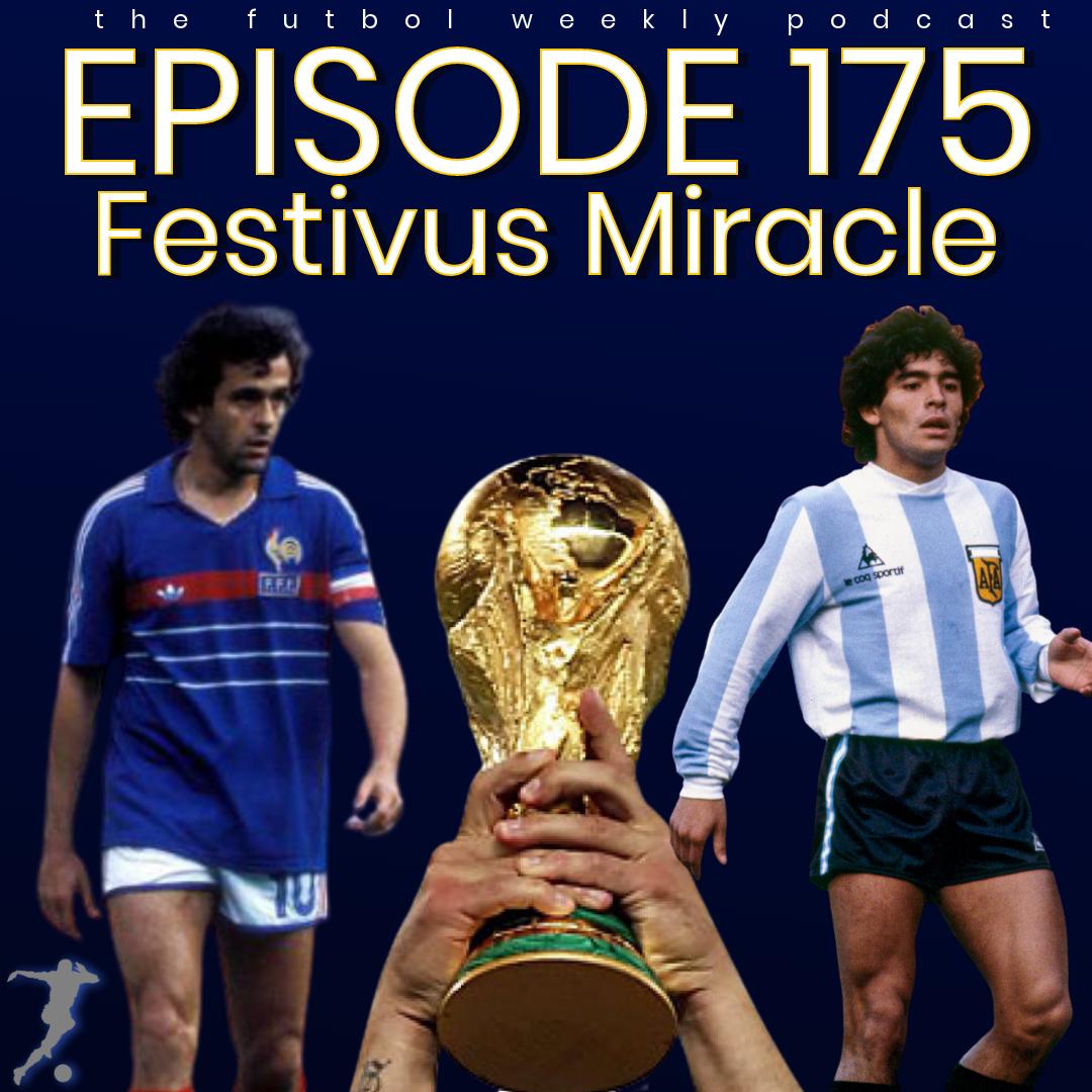 futbolweeklypod's tweet photo. EP 175 - Festivus Miracle.... is OUT NOW.  In our year end show, we discuss the #WorldcupQatar2022 final, the stupid GOAT debate, and gear up for the resumption of the domestic leagues Subscribe and watch on our YouTube channel @futbolweeklypod https://t.co/yHgkpqa8Js