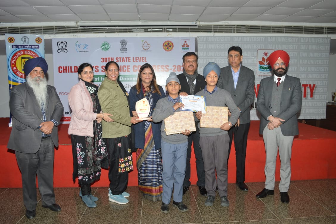 PSCST_GoP's tweet photo. Congratulations to the winners of State Level #ChildrenScienceCongress organized by @PSCST_GoP and #SCERT on the theme ‘Understanding Ecosystem for Health & Well Being. #NCSTC @IndiaDST
@PunjabGovtIndia @meet_hayer @trahul1976 @JKAroraEDPSCST @KSBathPSCST @schooledu_pb https://t.co/ACMBOSnv2A