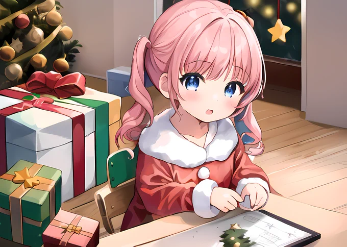 #クリスマスイラスト 