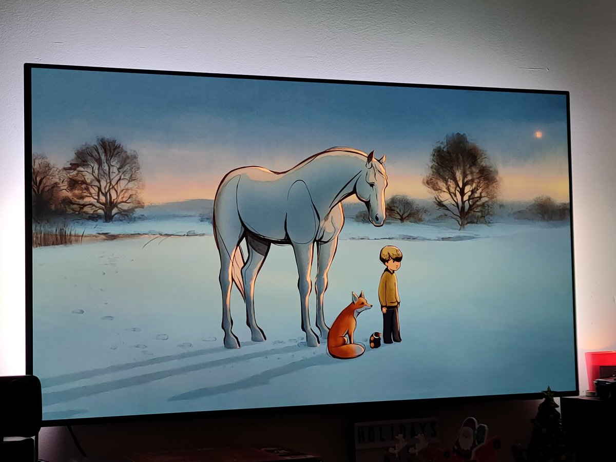 Awh so nice, ❤️ this by <a href="/charliemackesy/">charlie mackesy</a>. Beautifully done, so heart warming #theboythemolethefoxandthehorse