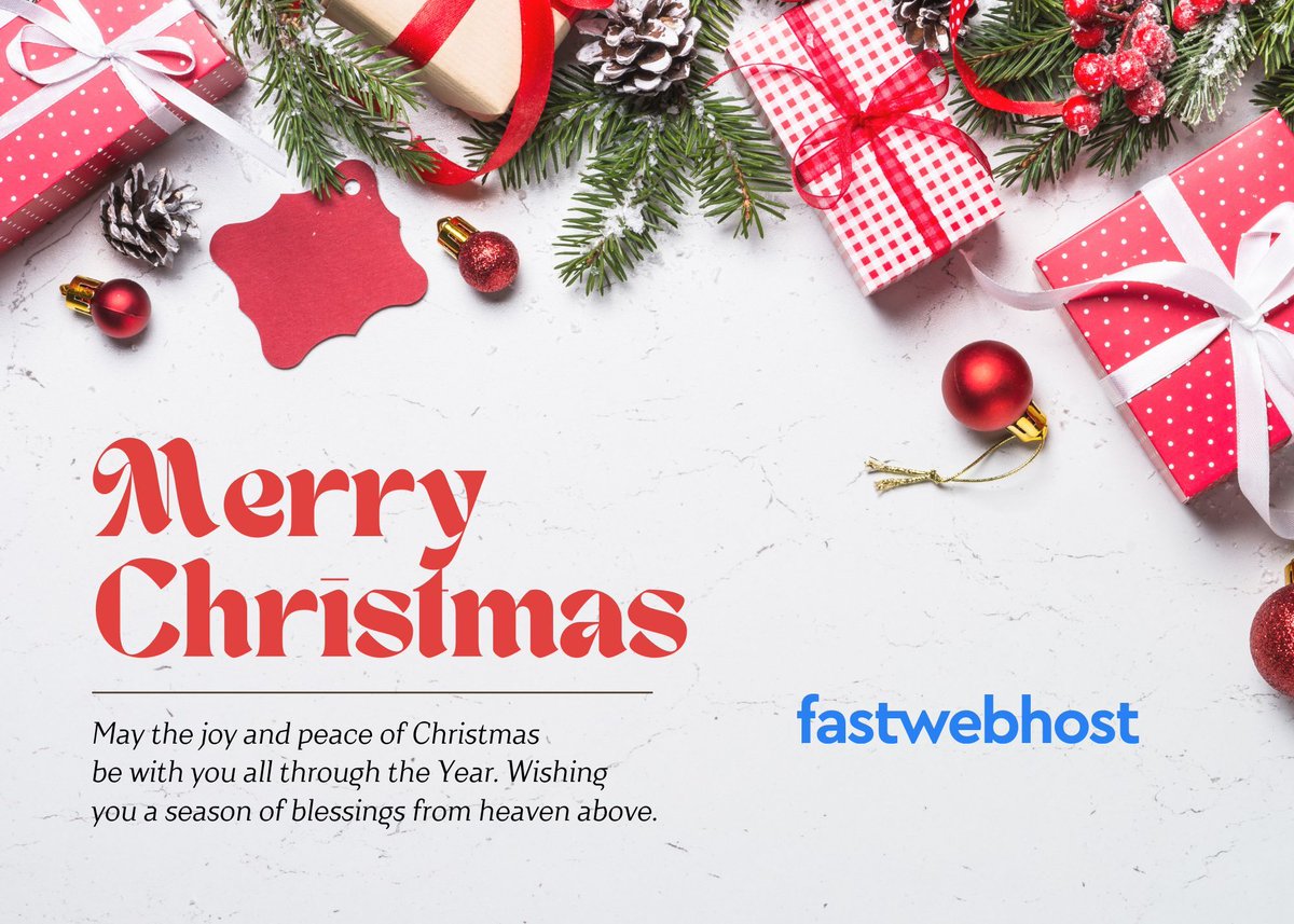 FastWebHoster's tweet image. Wishing you a merry Christmas!

#Christmas