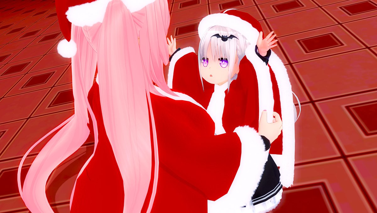 ひなたちゃんもサンタさんになろうね 