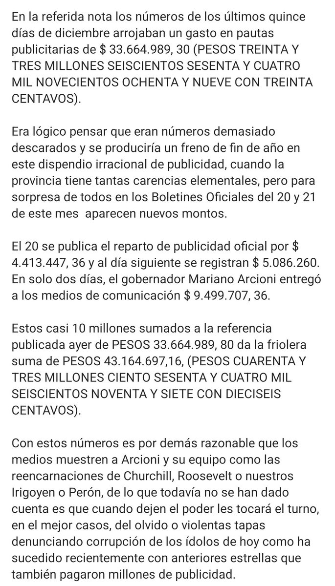 belisariopolis's tweet photo. #Chubut Territorio Sin Ley✍️ Dasnevista y Rubio Millonario Comodorense #Arcioní en modo del Mafioso #DasNeves tirando dólares para crear la ilusión de una Gestión Maravillosa de Gobierno 😂
#23Dic 🎄🥂
@MpfRawson @fiscaliatrelew @CorteSupremaAR @FBI @ADNsur @RadioChubut @infobae https://t.co/YY7uDi0nbu