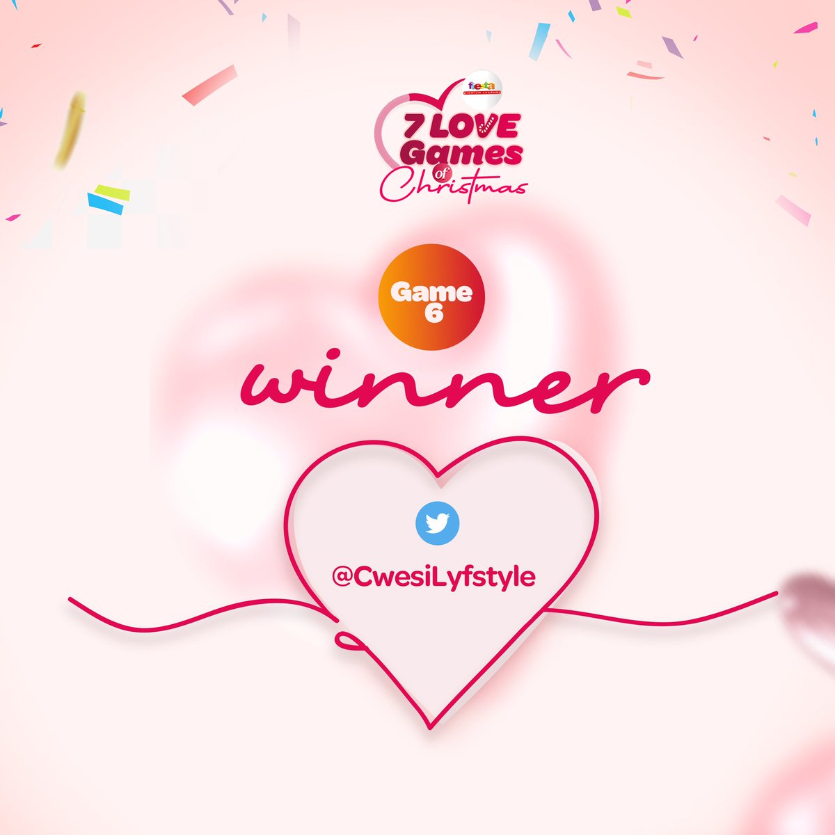 FiestaCondomsGH's tweet photo. Game 6 is over and it’s time to announce our contest winner on Twitter. *drum roll, please* 🥁 Congratulations, @CwesiLyfstyle for winning today’s contest. Please send us a DM for instructions on how to redeem your prize. https://t.co/TLVb7g3INh