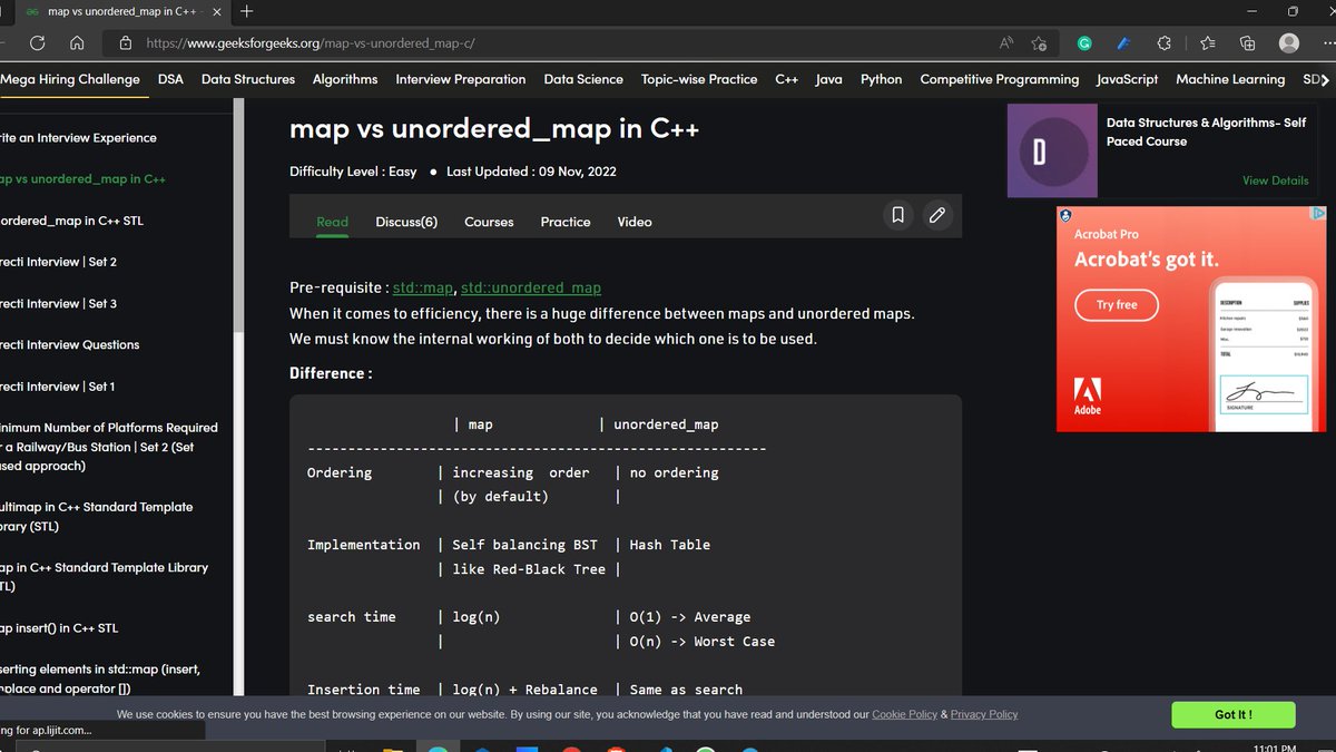 vedantg_467's tweet photo. #Day24 of #dsaindecember 
Today I Learned About  Hashmap 🔥🔥
@acmdypiemr
@GDSC_DYPCOE
 #dsaindecember https://t.co/eZlcBkvNKn