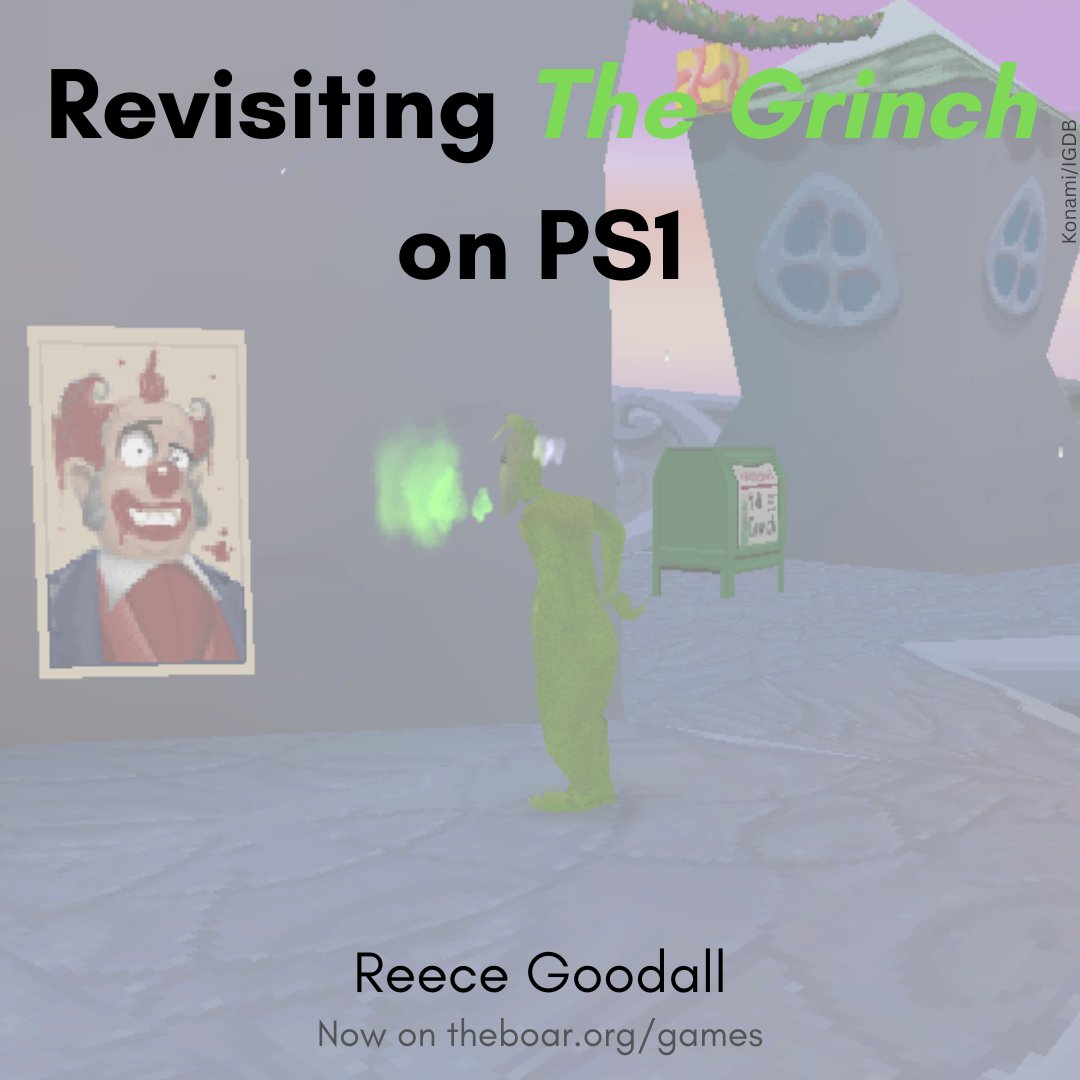 BoarGames's tweet photo. With Christmas just around the corner, Editor @reecegoodall496 revisits a festive game from his childhood - but is 'The Grinch' for PS1 a present or a humbug?

https://t.co/b9nUJ8EYkH

#VideoGames #Gaming #PS1 #PlayStation #Konami #Christmas #Grinch https://t.co/yI149gK60J