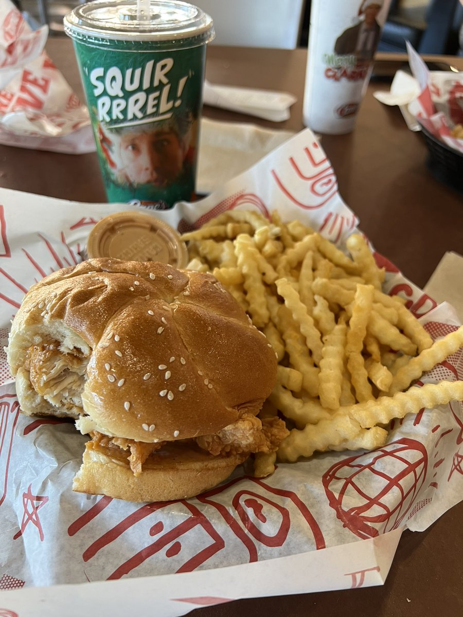 While enjoying a Merry Clarkmas Eve at <a href="/raisingcanes/">Raising Cane's</a> in BR before cheering on the <a href="/Saints/">New Orleans Saints</a> and <a href="/Bengals/">Cincinnati Bengals</a>, the mood was destroyed by the awful sound of Sweet Home… but it was reset when that was replaced by Holiday Road. Merry Clarkmas Eve, y’all! #GeauxTigers #WhoDat #WhoDey